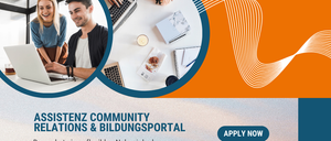 Werbeposter für Erwachsenenbildung in Salzburg. Es bietet eine flexible Jobmöglichkeit für Studenten. Eine E-Mail-Adresse für Anfragen wird angegeben.