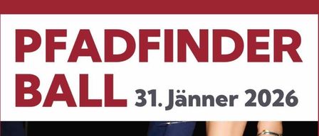 Ein Veranstaltungsplakat für den Padfinder Ball mit einer Discokugel, Schuhen und der Musikband The Black Beans. Die Veranstaltung findet am 31. Januar 2026 um 20:00 Uhr statt. Die Tickets kosten 16 Euro für Kinder und 19 Euro für Erwachsene.