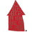Volksschule Allerheiligen bei Wildon-Logo. Ein rotes dreieckiges Symbol mit den Worten 'Keiner aller Heiligen ist eine kleine Schule für die Zukunft' in weiß auf weißem Hintergrund geschrieben.