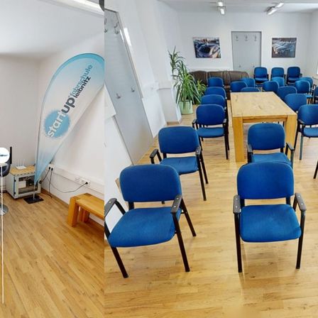 Bild enthält, Indoors, People, Person, Furniture, Lounge, Chair, Cafeteria, Restaurant, Classroom, School