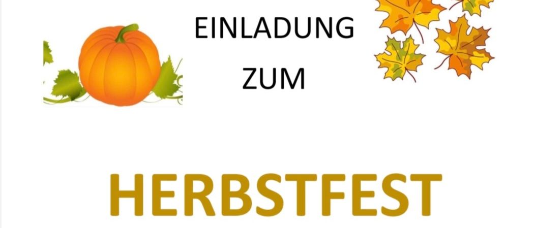 Eine Einladung zum Herbstfest. Es findet am Samstag, 06. September 2025, ab 15 Uhr im Park vor der Kirche statt. Für Speisen und Getränke ist gesorgt!