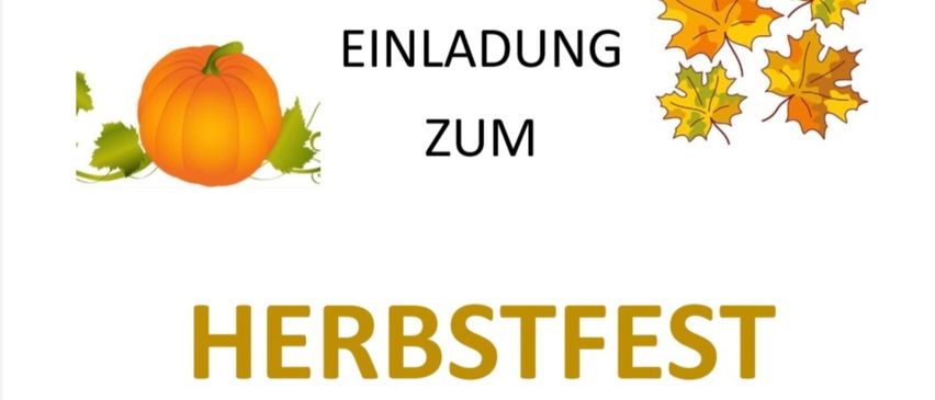 Eine Einladung zum Herbstfest. Es findet am Samstag, 06. September 2025, ab 15 Uhr im Park vor der Kirche statt. Für Speisen und Getränke ist gesorgt!