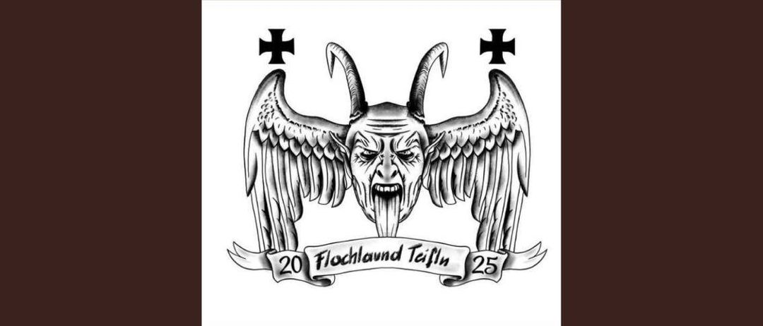 Plakat für Perchtenaulauf in Kaisersdorf, Datum ist 21.11.2025, Beginn um 18:00, Start um 19:00, Ort ist Parkplatz beim Schwimmbad, Essen und Trinken sind vorhanden.