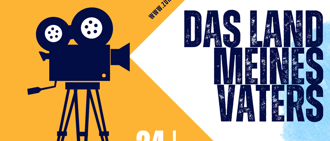Filmabend in Gleisdorf. Filmtitel: Das Land Meines Vaters. Datum: 24. April 2026. Ort: Fürstenfeldstraße 5, Gleisdorf. Eintritt: freiwillige Spende. Mit anschließender Diskussion.