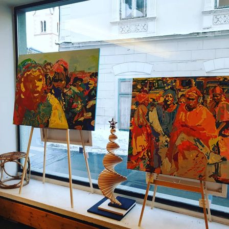 Bild enthält, Art, Painting