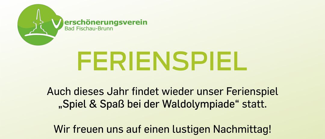 Jährliches Ferienspiel. Wir freuen uns auf einen lustigen Nachmittag. Termin: Freitag, 25. Juli 2025, 14-16 Uhr. Treffpunkt: Vereinshaus, Theodor Wichmann Gasse 10. Anmeldung: Im Genussladen oder direkt unter 0650 25 13 996.