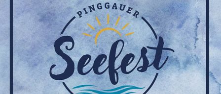 Seefest-Plakat mit blauen und weißen Farben. Datum ist 8. August 2026. Beginnt um 17 Uhr. Weitere Infos folgen!