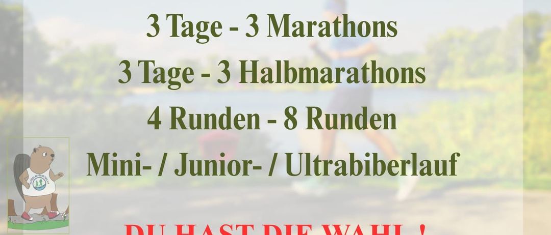 Ein Plakat, das das Ultralauf Team Tulln Event vom 25. bis 27. September 2026 ankündigt. Es bietet verschiedene Laufdistanzen wie 100 km, 100 Meilen und mehrere Marathon- und Halbmarathon-Optionen. QR-Code für die Anmeldung.
