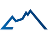 A blue line graph on a black background forms a peak resembling a mountain.