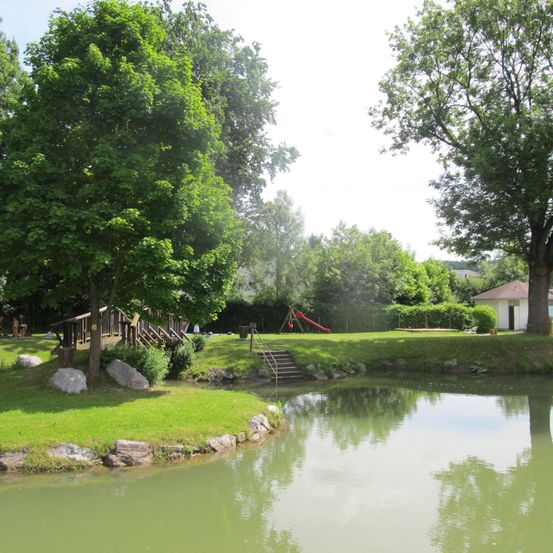 Nature, Outdoors, Pond, Water, Scenery, Grass, Person, Tree, Park, Garden