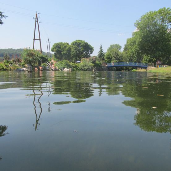 Nature, Outdoors, Pond, Water, Scenery, Canal, Person, Land, Lake, Bench