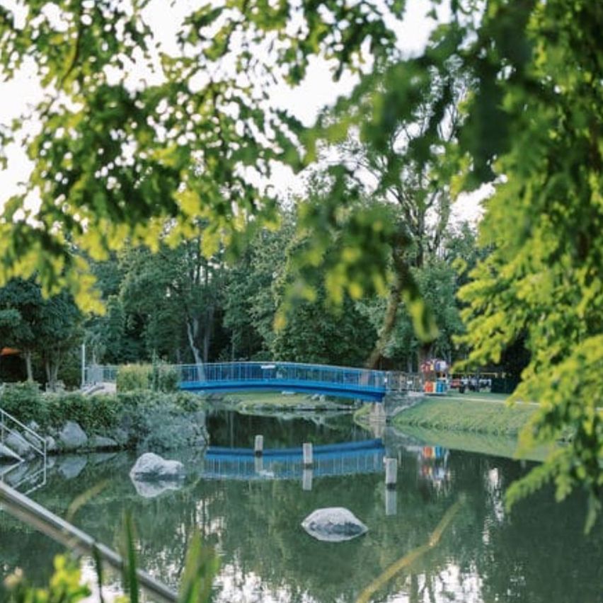 Bild enthält, Nature, Outdoors, Scenery, Pond, Water, Garden, Grass, Park, Vegetation, Lakefront