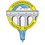 Volkstanzgruppe Payerbach-Reichenau-Logo. Ein Logo mit einer Brückengestaltung, 'Volkstangruppe' oben und 'Payerbach - Reichenau' darunter. Die Brücke ist in Grau skizziert, mit einem blauen Berg und Himmel dahinter.
