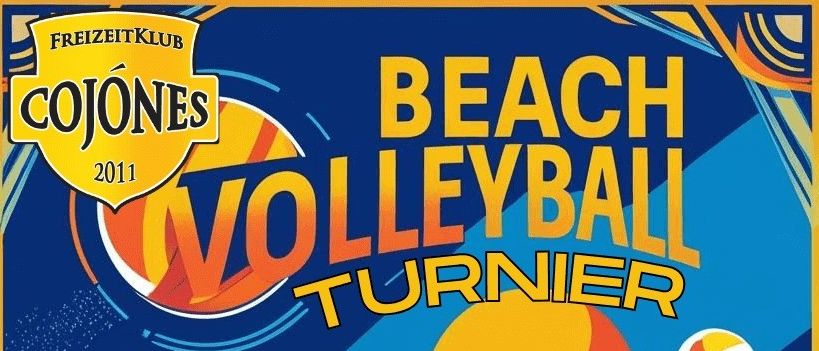Zwei Volleyballspieler in gelben Uniformen konkurrieren auf dem Platz, einer versucht, den Ball zu blocken, während der andere darauf zielt, ihn zu schlagen. Ein Netz ist zwischen ihnen, und der Hintergrund zeigt dynamische Farben und Formen.