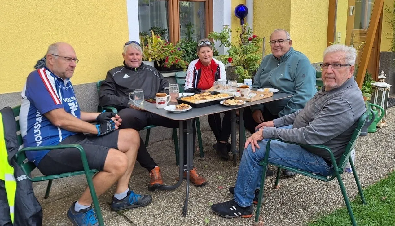 Privateinkehr bei Kaffee und Kuchen - danke Gottfried!!!