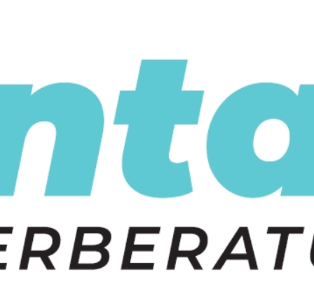 Das Bild zeigt das blaue und schwarze Logo von Intax Feuerberatung, einem Unternehmen, das Brandschutzberatungsdienstleistungen anbietet.
