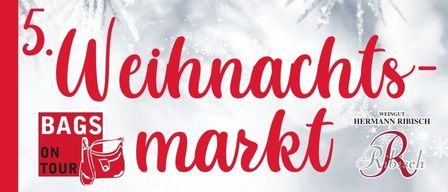 Poster for Weingut Hermann Ribisch market at Familie Ribisch in Paasdorf. Dates: Fri. 14.11. - Sat. 15.11. 15-21 Uhr. Sun. 16.11. 13-20 Uhr. Offers bags, jewelry, ceramics, cheese, Christmas gifts, knitted items, gold bears, wine, marmalades, bacon, sausages, schnapps, and various wooden items.
