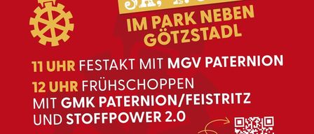 Jubiläumsfeier für die Freiwillige Feuerwehr Paternion. Am Samstag, 4. Juli, findet um 11 Uhr ein Festakt mit MGV Paternion und um 12 Uhr ein Frühstück mit GMK Paternion und Stoffpower 2.0 statt.