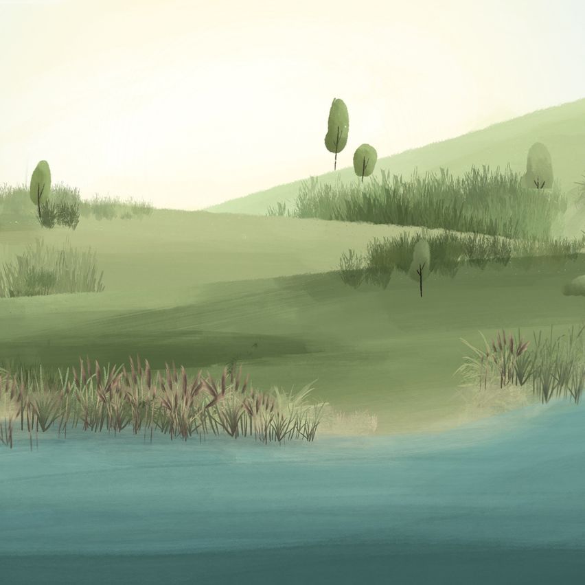 Bild enthält, Landscape, Nature, Outdoors, Scenery, Land, Grass, Field, Grassland, Water, Bird