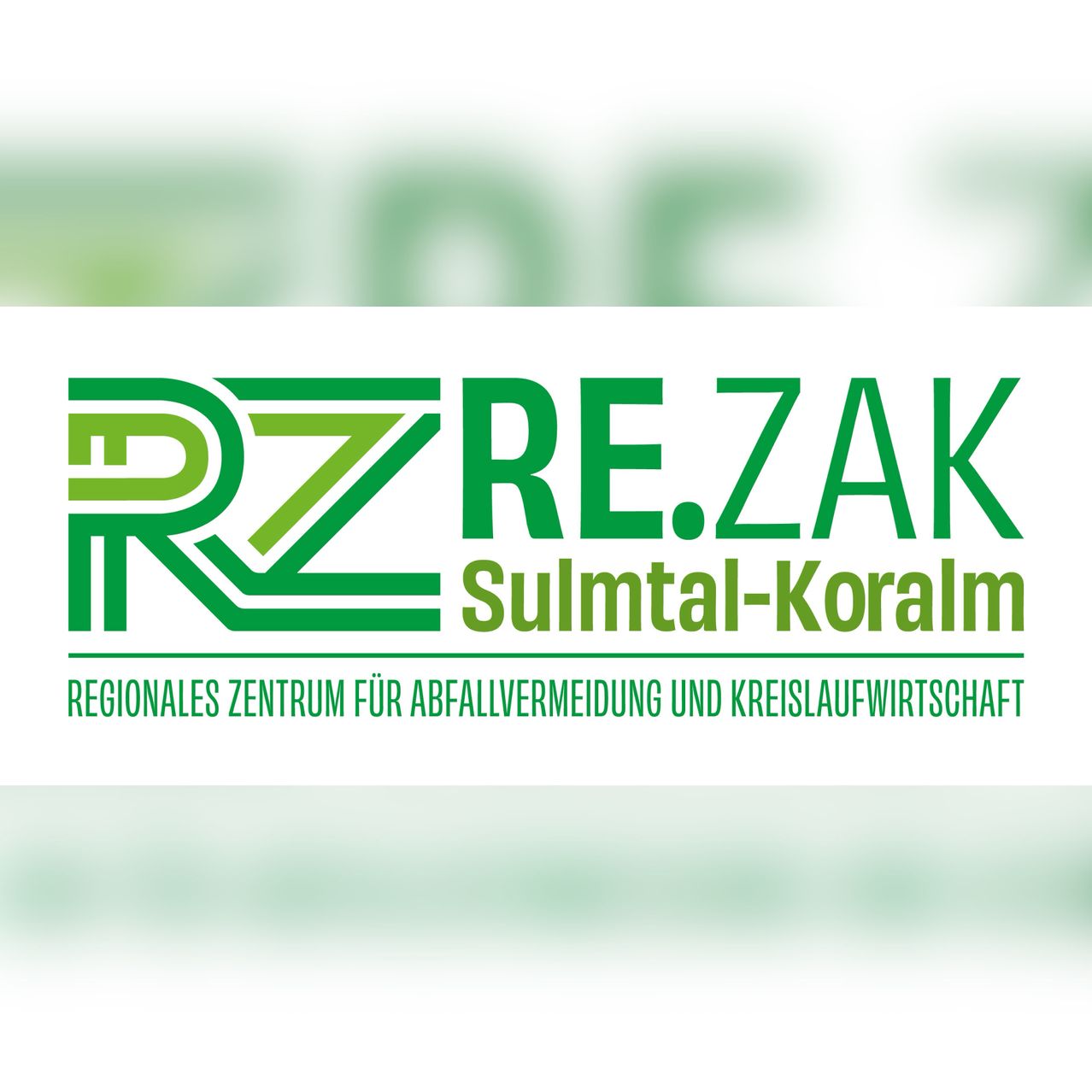 Das Logo für RE.ZAK Sulmtal-Koralm, ein regionales Zentrum für Abfallvermeidung und Kreislaufwirtschaft.