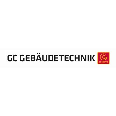Das Logo von GC Gebaudtechnik ist mit einem weißen Hintergrund dargestellt. Es zeigt den Text 'GC GEBÄUDETECHNIK' und ein rotes Logo mit dem Text 'GC GRUPPE'.