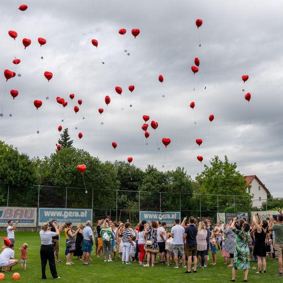 Bild enthält, People, Person, Grass, Plant, Balloon, Ball, Football, Soccer, Soccer Ball, Sport