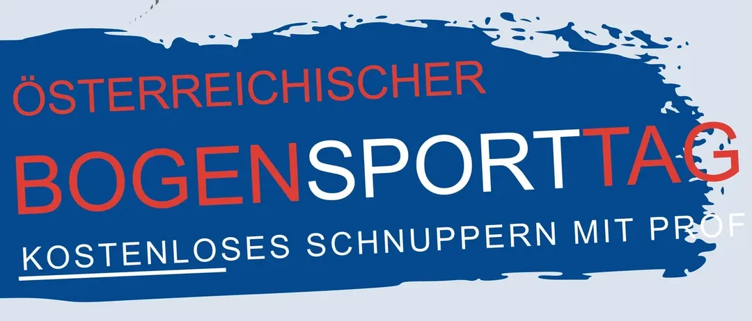 Österreichischer Bogensporttag. Kostenloses Bogenschießen mit Profi am Samstag, 6. Juni 2026 von 10:00 bis 16:00 Uhr. Adresse: Leitersdorf 8271, Bad Waltersdorf. QR-Code für weitere Informationen.