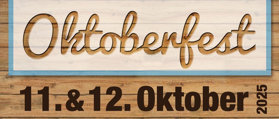 Werbeplakat für die Veranstaltung in der Sporthalle Poysbrunn am 11. und 12. Oktober 2025. Samstag, 11. - Live auf der Bühne ab 20 Uhr, Sonntag, 12. - Weinverkostung ab 11 Uhr.