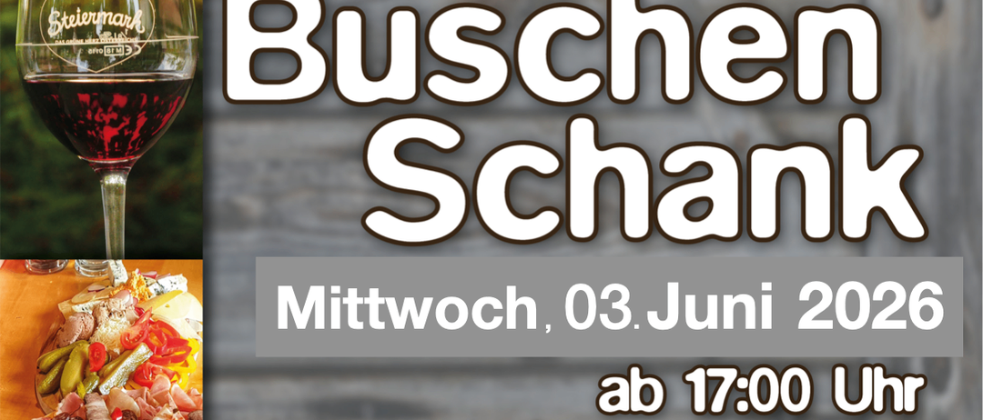 Eine Werbung für Barletti Café & Lounge in Langenwang mit einem Weinglas und Essen. Geplant für den 3. Juni 2026 um 17:00 Uhr. Es bietet steirische Weine, Jause und Musik an.