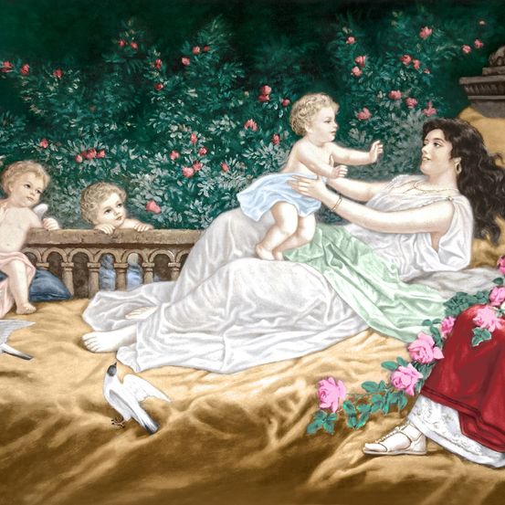 Foto nach der Bearbeitung - Künstler: Hermann Clementz (1852-1930)  Bildgröße: 100cm x 50cm