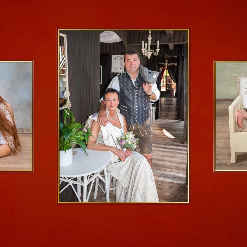 Bild enthält, Art, Collage, Photography, Person, Portrait, Couch, Living Room, Potted Plant, Bride, Woman