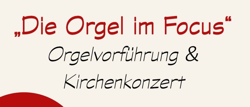 Ein Kirchenkonzert mit Orgelvorführung um 17 Uhr und ein Konzert mit dem Titel 'Die Orgel im Fokus' um 18 Uhr am 5. Juni 2025 in der Stadtpfarrkirche in Waidhofen/Thaya.