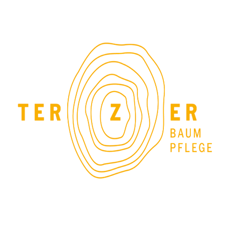 A logo for TERZER Baumpflege, featuring a stylized tree with concentric circles and the text 'TERZER Baumpflege' in bold.