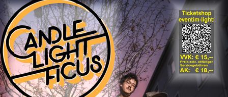 Poster for a live event with a band called Light Ficus. Five men are pictured, with one sitting, one kneeling, and three standing. The event is at the Bierwerkstatt Nestelberg, on Saturday, July 18, 2026, starting at 8 PM.