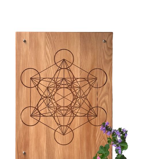 Bild enthält, Indoors, Interior Design, Potted Plant, Wood, Flower, Flower Arrangement, Plywood, Art, Hardwood, Purple