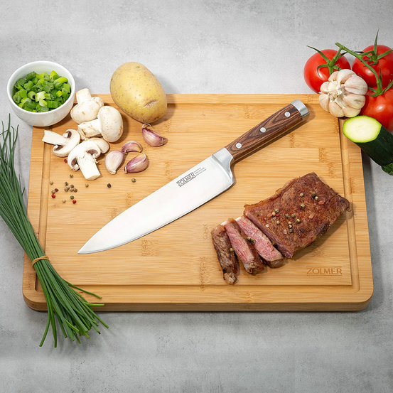 Bild enthält, Blade, Weapon, Food, Knife, Chopping Board, Dagger