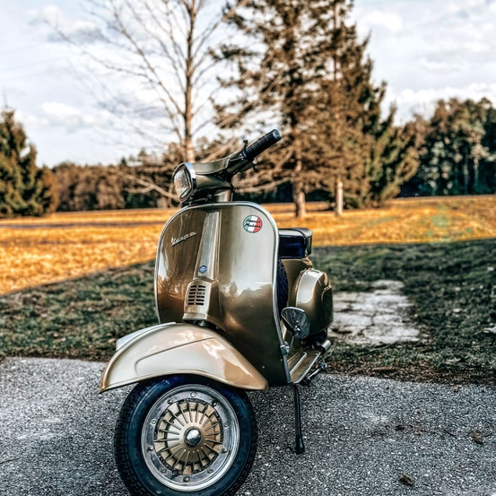 Bild enthält, Machine, Wheel, Transportation, Vehicle, Headlight, E-scooter, Scooter