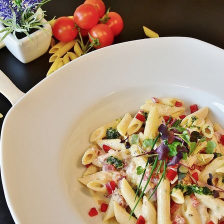 Bild enthält, Food, Food Presentation, Plate, Pasta