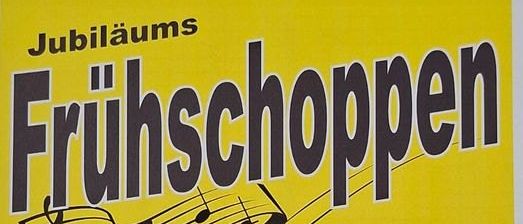 Ein Plakat für die 80-Jahr-Feier von FF Doppling am 26. April um 10:30 Uhr, mit musikalischen Noten.