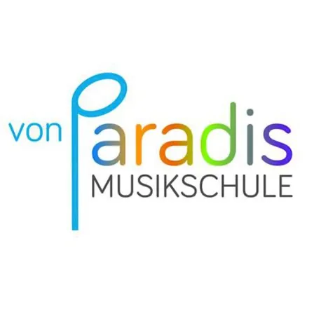 Das Logo für 'von paradis musikschule' zeigt eine farbenfrohe Musiknote mit dem Text 'paradis musikschule' in Fettdruck.