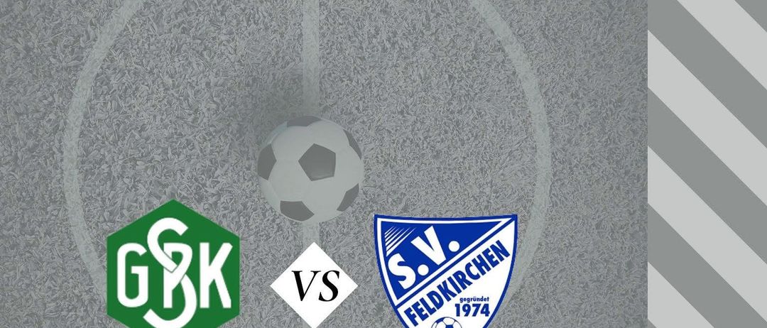 Plakat für die 4. Runde der Unterliga Mitte Fußballpartie zwischen GSBK und S.V. Feldkirchen am 5. September 2025 um 18 Uhr.
