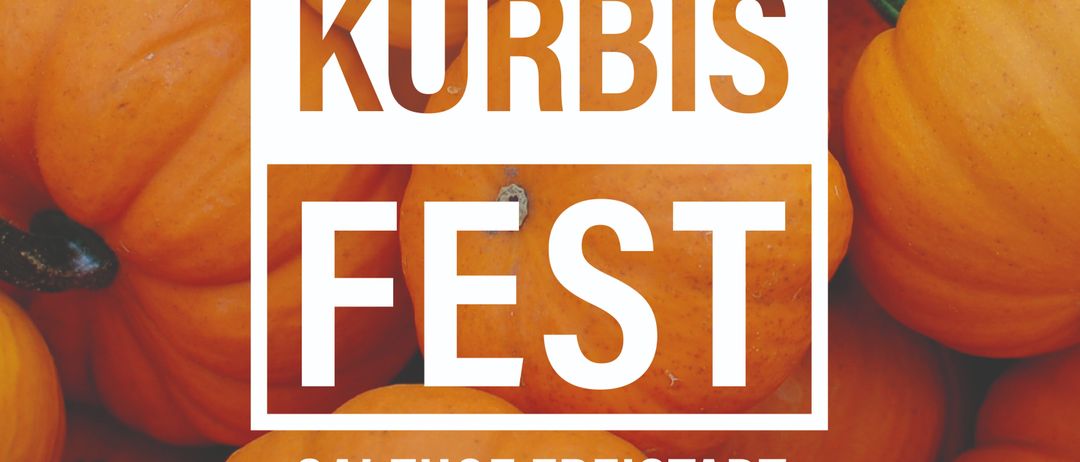 Plakat für das Kürbisfest im Salzhof Freistadt am 12. September, von 12 bis 20 Uhr. Aussteller mit regionalem Kunsthandwerk & Kulinarik.