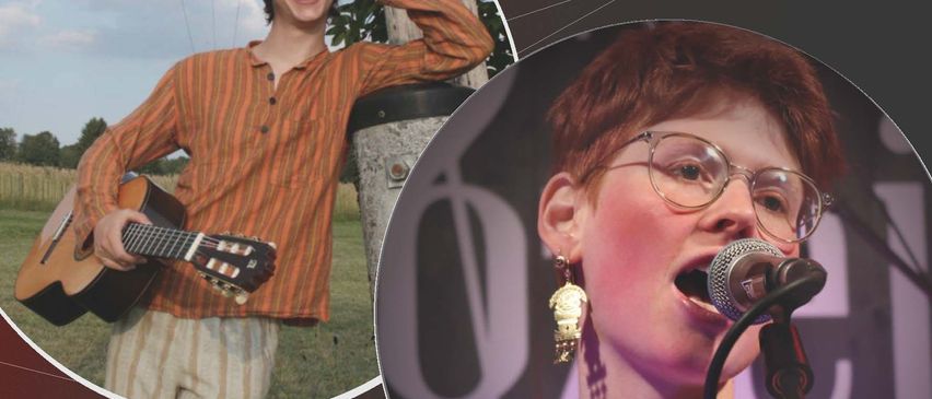 Bild enthält, Photography, Face, Head, Person, Portrait, Microphone, Glasses, Guitar, Musical Instrument, People