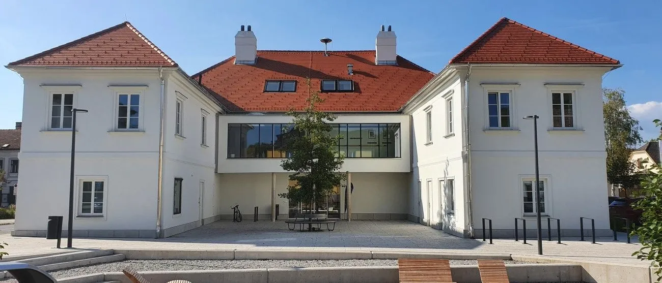 Building, Housing, House, Outdoors, Car, Vehicle, Chair, Furniture, Bicycle, Portico