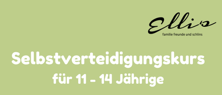 Ein Plakat bewirbt einen Selbstverteidigungskurs für Kinder im Alter von 11 bis 14 Jahren, der Techniken zum Schutz und zur Verteidigung vermittelt. Der Kurs findet am Samstag, 21.2.2026, von 10:00 bis 13:20 Uhr in der Schulgasse 20, 6824 Schins, mit Claudia Napp als Kursleiterin, statt. Die Kosten betragen 24 CHF pro Person, die vor Ort zu zahlen sind. Die Anmeldung erfolgt unter www.ellis-schils.at.