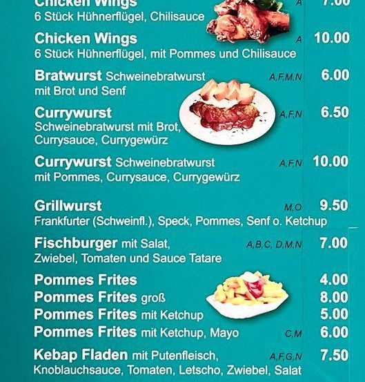 Bild enthält, Menu, Text, Burger, Food