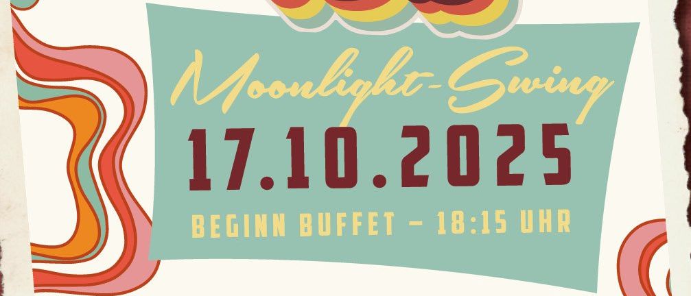 Plakat für eine 70er-Themenveranstaltung der Babenberger Bigband und Molling. Die Veranstaltung findet am 17. Oktober 2025 um 18:15 Uhr statt. Ticket- und Transportinformationen sind im Raxalpen Resort Office erhältlich.