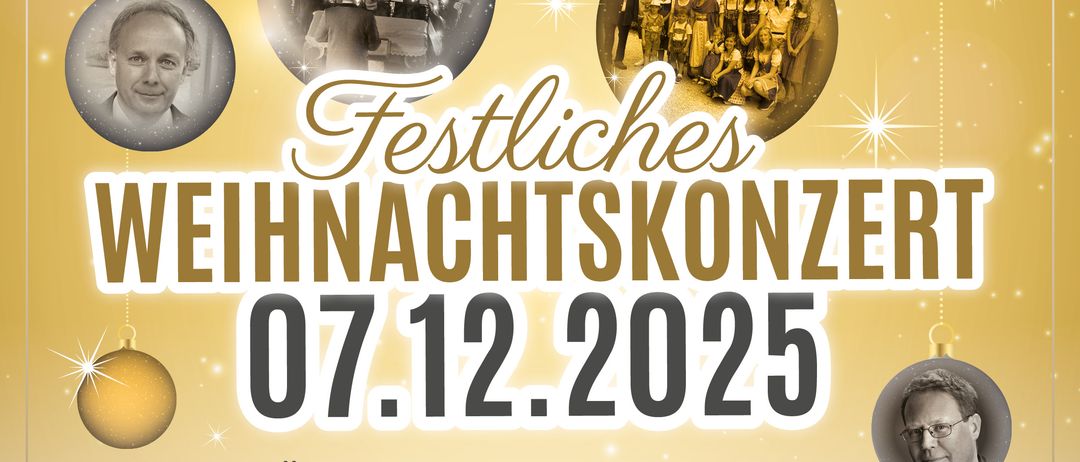 Festliches Weihnachtskonzert am 7. Dezember 2025. Österreichische und internationale Weihnachtslieder. Beginn: 16:30 Uhr. Ort: Kath. Pfarrkirche, Reichenau. Mitwirkende: Georg Greif (Klavier) und Cornelius Selimov (Rezitation).