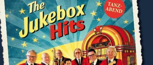 Plakat für The Jukebox Hits von The Jukebox Bandits, eine Band, die am 07.11.2026 auftritt. Sie spielen Rock-and-Roll-Musik mit Gitarren und Schlagzeug. Tickets sind unter events.raxalpe.com erhältlich.