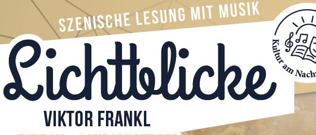 Ein Plakat für Viktor Frankl, "Die Rax - Landschaft der inneren Stärke." Zwei Männer posieren mit einem Musikinstrument. Ticketpreis 20 Euro. Beginn um 15 Uhr, Dauer 75 Minuten.